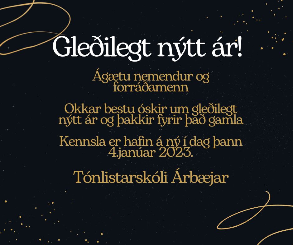 Gleðilegt nýtt ár